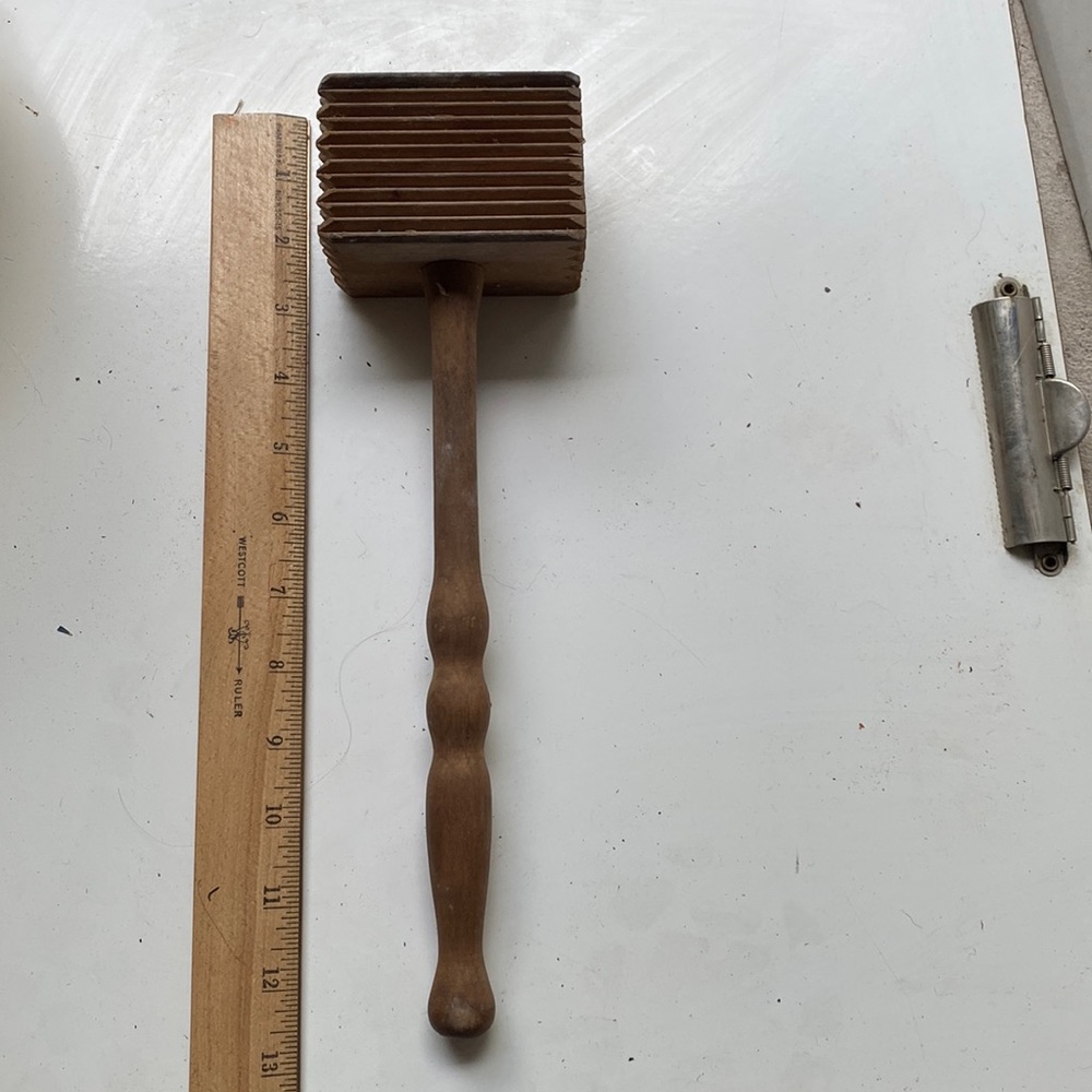 Antique Wooden Meat Tenderizer